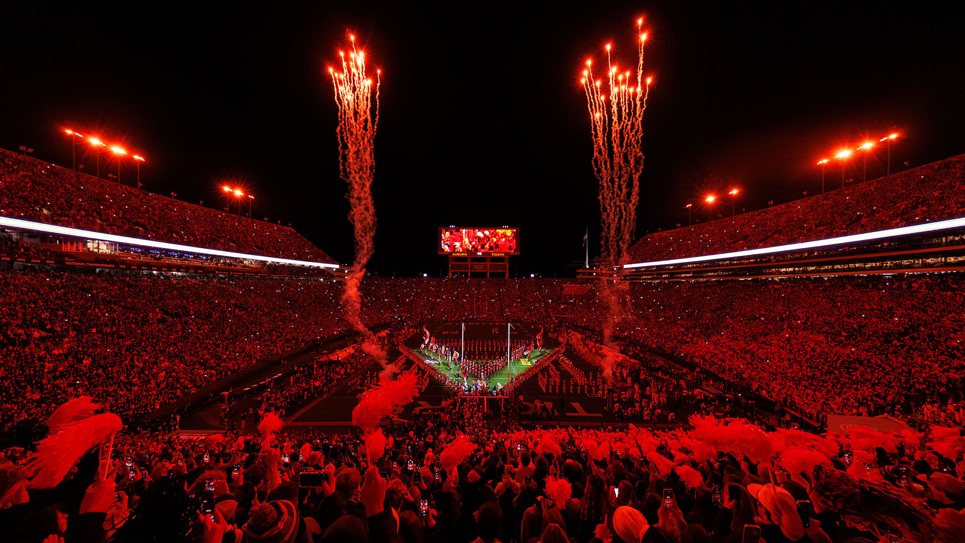 College football game day