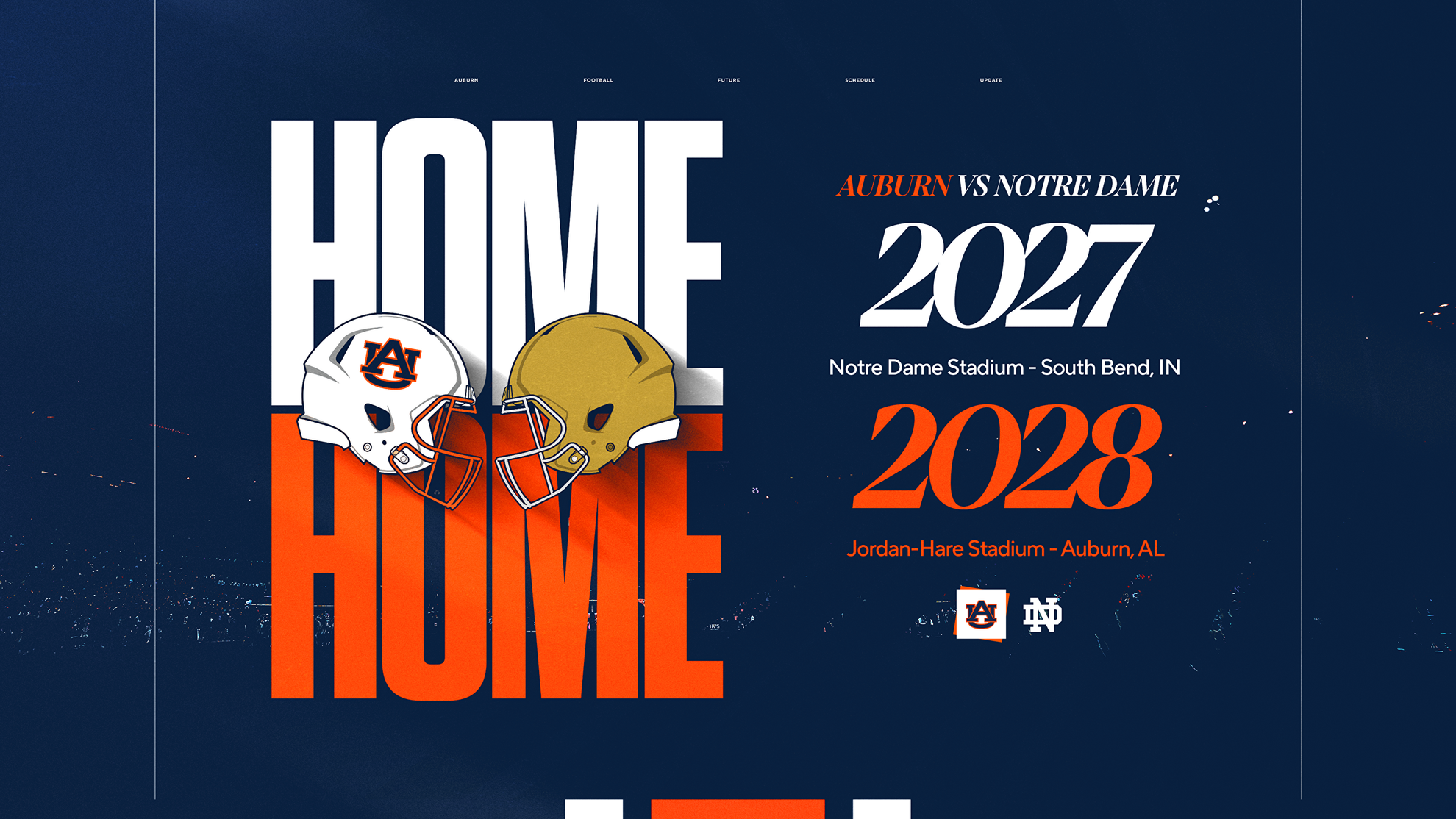 Auburn Football and Notre Dame Announce Home-and-Home Series
