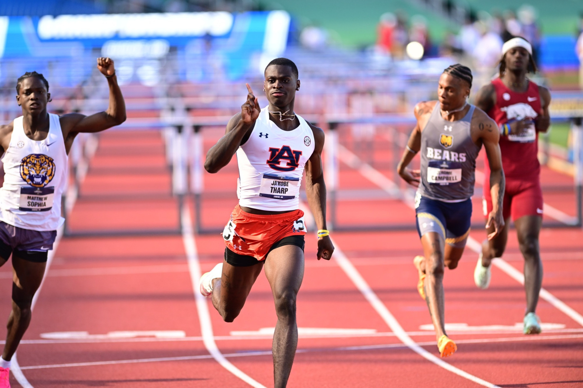 Auburn sprints highlight Day 1 of NCAA Outdoors with five finalists