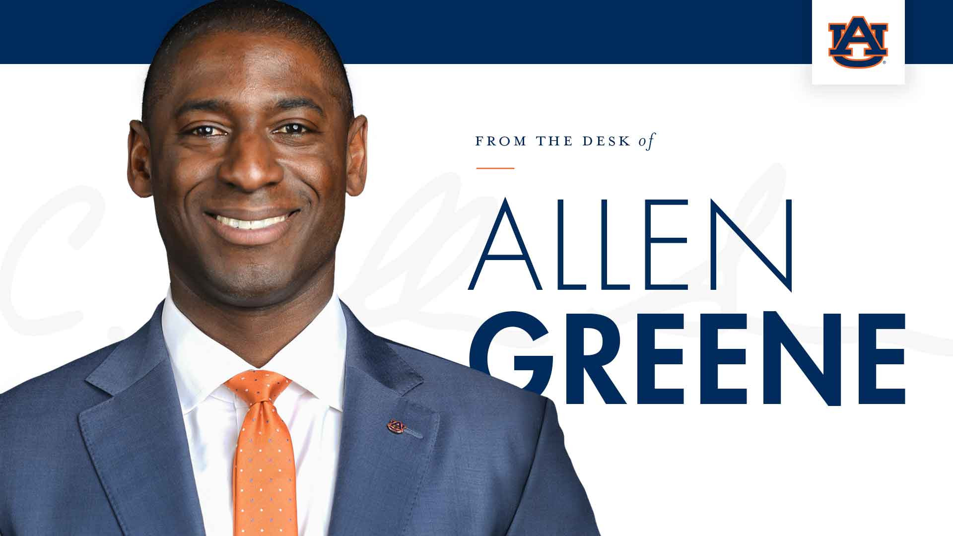 From the Desk of Allen Greene - Auburn Tigers - Official Athletics Website